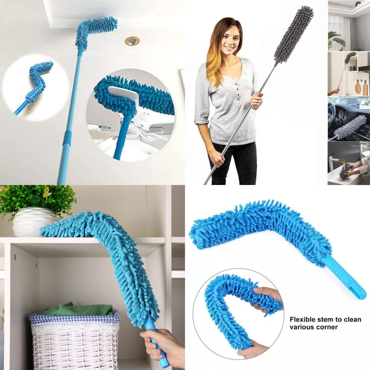 flexible microfiber duster