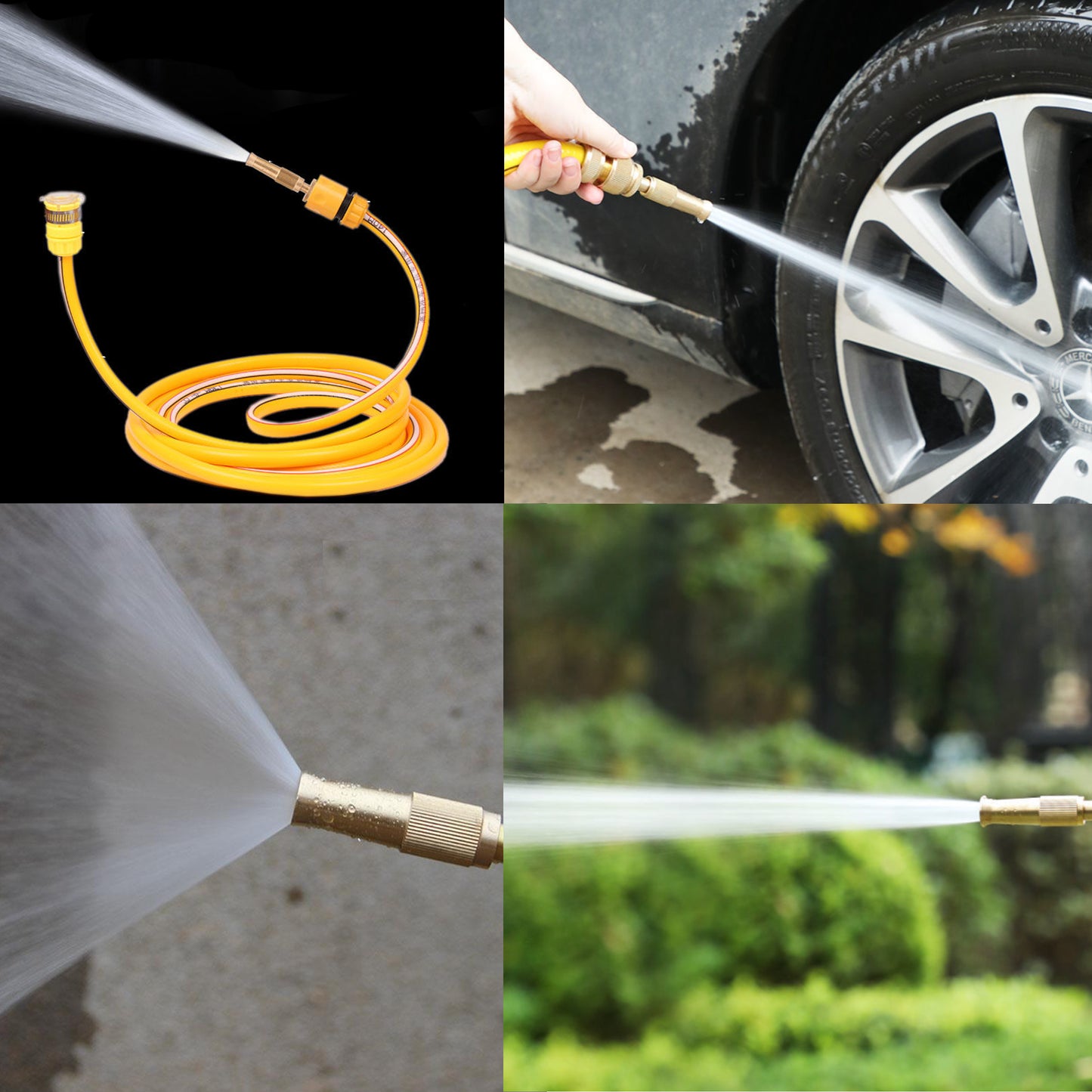 Adjustable Garden Spray Gun Lawn Plant Irrigation High Pressure Water Car Sprinkler Wash Spray Nozzle Home Cleaning